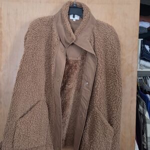 Women's Tan Sherpa Jacket